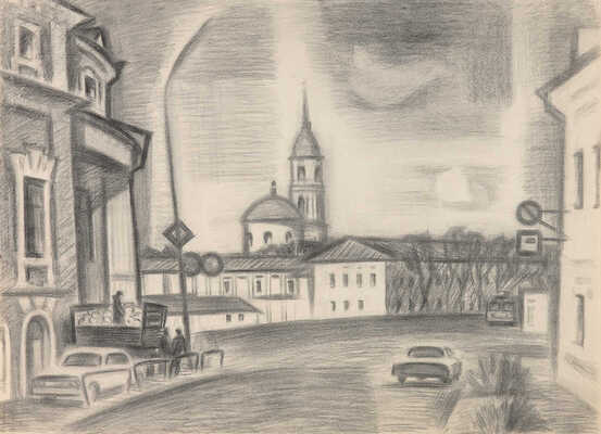 Тукачев Леонид Лаврентьевич. Площадь Ленина. Серия Калуга, город Циолковского